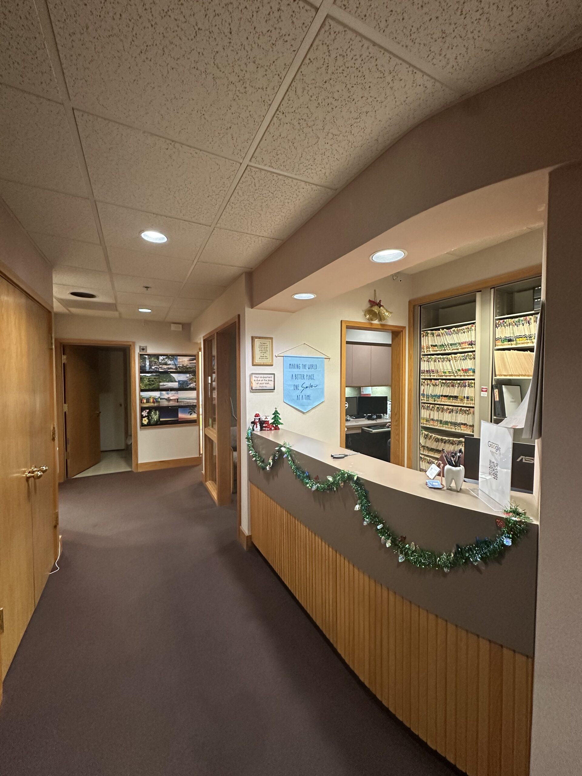 Professional dental workspace setup